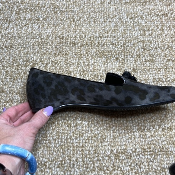 Stuart Weitzman Leopard Print Loafers with Tassels - Picture 6 of 10